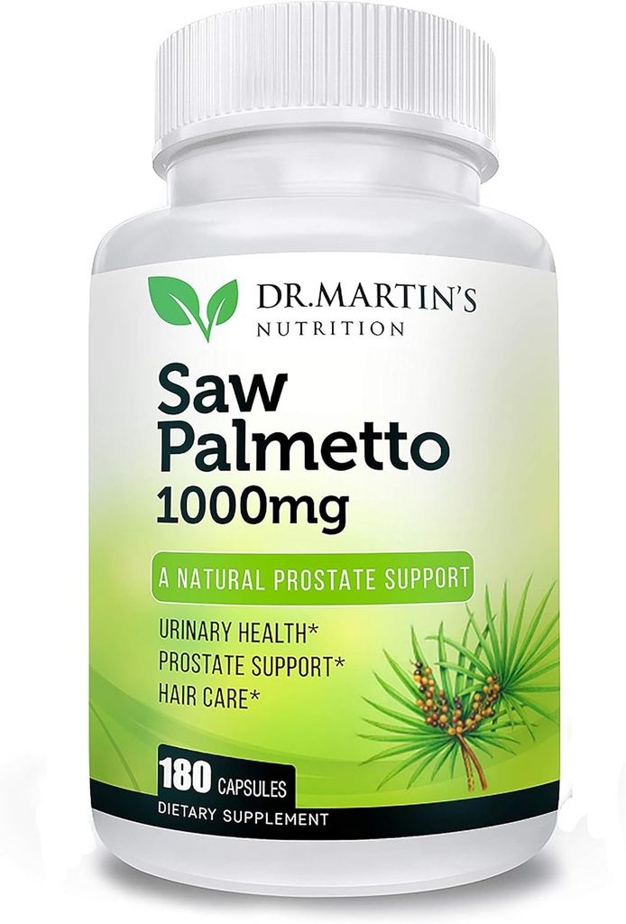 USA Grown Saw Palmetto | 180 קפסולות Prostate Health Supplement