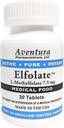ElFOLATATE 7.5mg L-Metylfate Methil Folate Methilfoate Media Foods Supplement Supplement Supplement Superfority Service 30 Tables