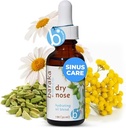 Baraka Dry Nose Nasal Oil – Organic Essential Oils (Cardamom, Everlast, German & Roman Chamomile) in Sesame Oil Base – Hydrating Nose Moisturizer for Dry Sinuses – 1 Pack (1 oz Dropper Bottle)