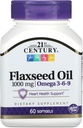 21st Century Flaxseed Oil 1000 мг Softgels, 60 Count (22407)