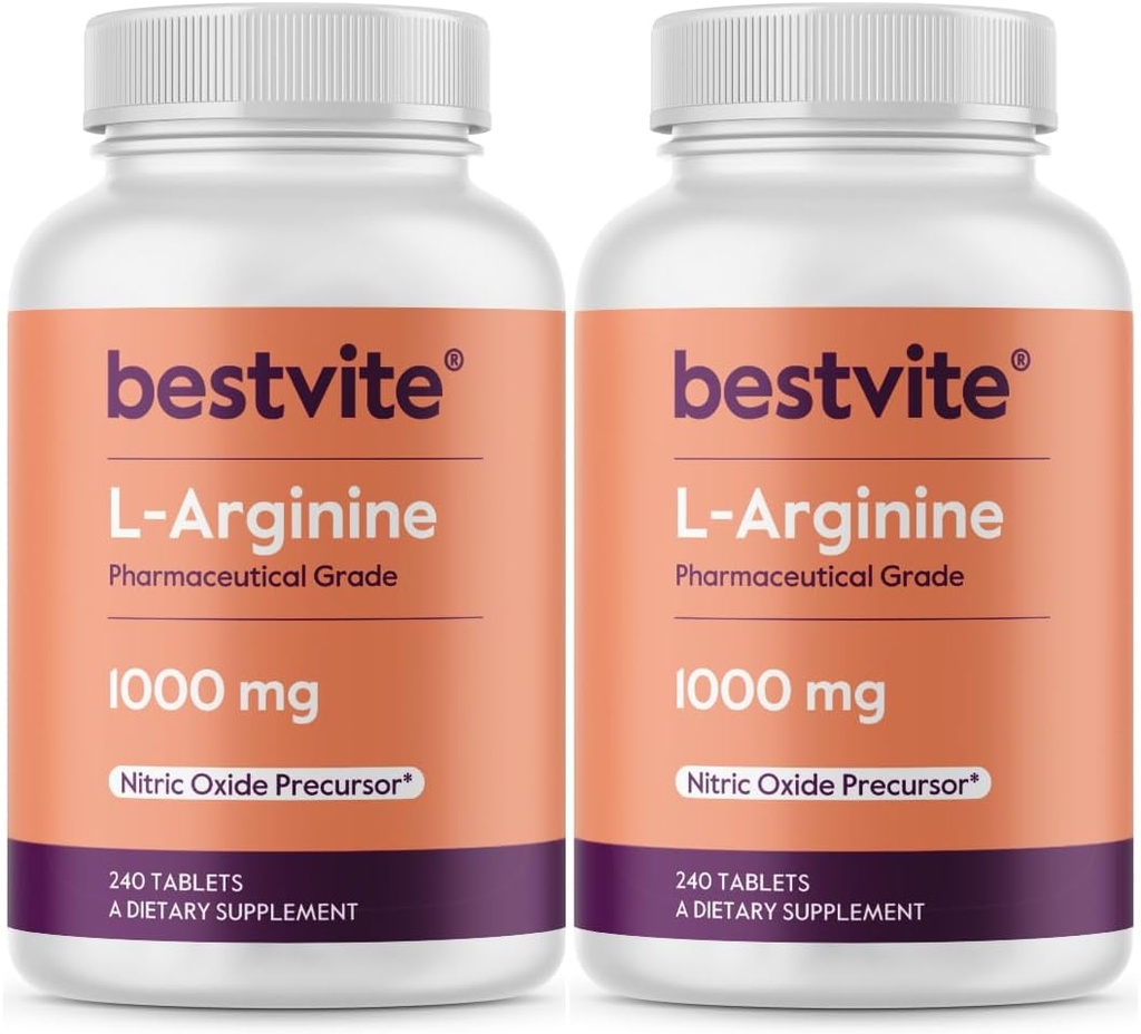 BESTVITE L-arginín 1000 mg na tabletu (480 tabliet) (240 x 2)
