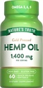 Nature 's Truth Hemp Oil Softgels 124; 1400mg Description 124; 60 Count Description 124; Omega 3 6 9 Description 124; Cold Pressed Description 124; Non-GMO & Gluten Free Supplement