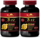 b12 Vitaminas 5000 mcg - METHYLCOBALAMIN Vitamina B-12 5000 - Deportes Nutrición Resistencia, Booster Energético, Suplementos Energéticos para Hombres Más de 50, Vitamina b 12, Suplementos de Apoyo a la Esquía - 2 Botellas 120 Tabl