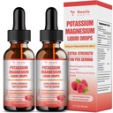Paslanmayan maşınlar - Magnezyum, kalsium, Vitamin D3 K2, Vegan, Non-GMO Potasio Support Leg Cramps, Bone, Muscle - 4 Fl oz