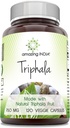 印度Triphala(天然Triphala水果) 补编 750 Mg / service 120 Veggie Capsules =========