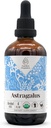 Astragalus USDA Organic Alcohol-Free Extract Дієтичні добавки, Висока точність Тінктури Натуральні сертифіковані органічні астрагалус (Astragalus membranaceus) Сухе Кореневе (4 унції)