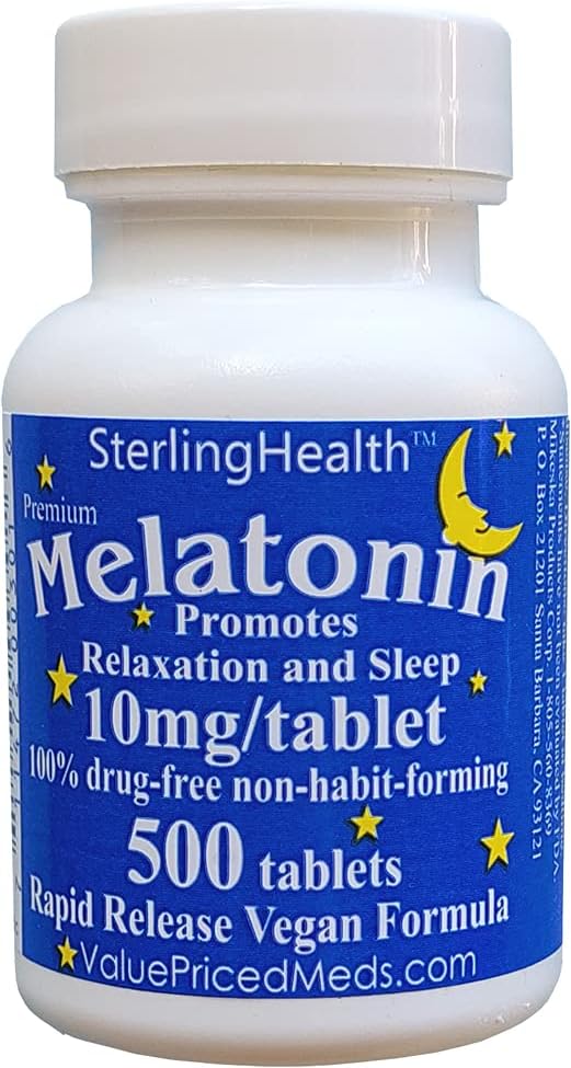 Melatonin 500 počet 10mg Quick Disolute Vegan Super síla