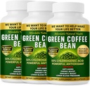 Green Coffee Bean Extract, 100% Pure Green Coffee Bean Capsules, 50% Klorogenic Acid, 10.000 mg Strength, 180 Capsules, 6 Bulan Supply, Non-GMO dan Gluten Free, Tradisional Herbal Suplemen