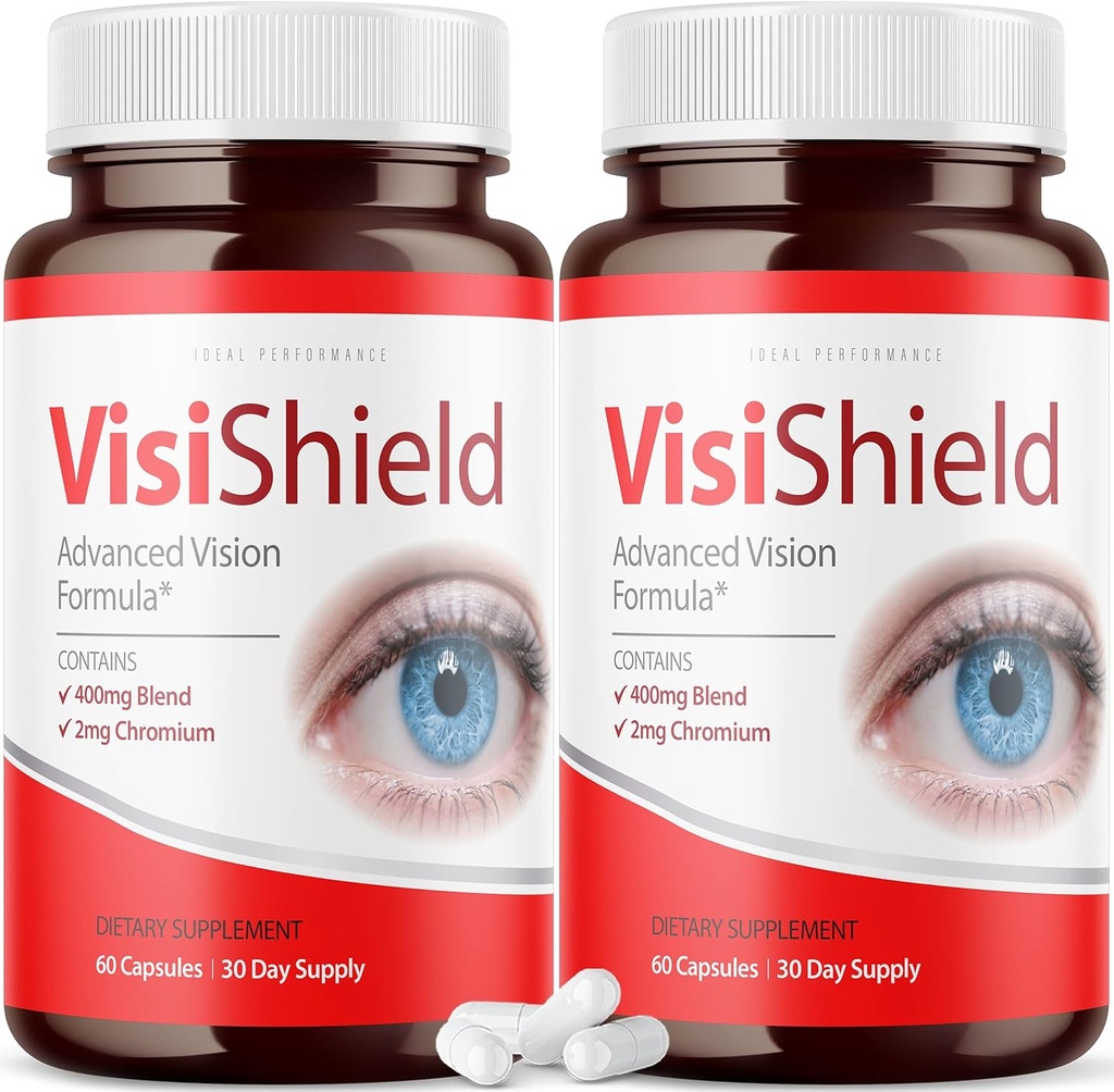 (2 pakkaus) Visisield Advanced Vision Formula silmät täydentää pillereitä vitamiinit (120 kapselia)