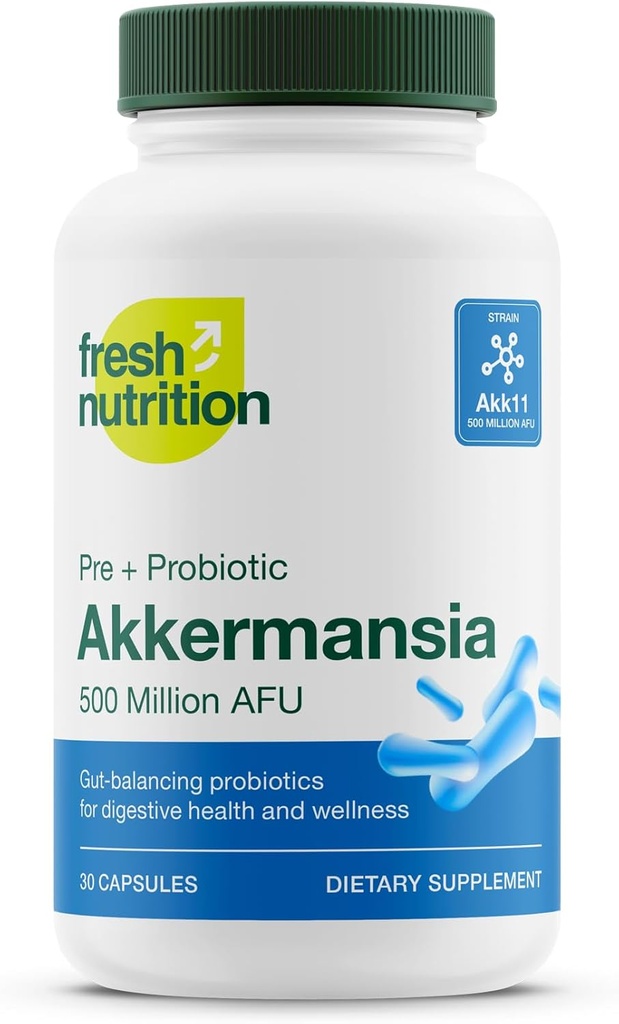 Akkermansia Muciniphila Probiotic 500M AFU for GLP-1 Production - Pre+ Probiotic Supplement - 30 kapsułki