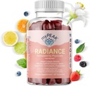 myPEAK Radiance Vegan Collagen Booster and Superfruit Gummies, Collagen Supplements with Superfruits and Skin-Enhancing Nutrients, Hair Skin and Nails Vitamins for Beauty, 60 Gummies