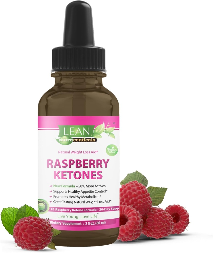 Lea Nutra Keto thả xuống – Raspberry Ketones Phụ nữ & Đàn ông, Hỗ trợ Metabolism & Cravings, Vegan Liquilic Công thức với ACV, trà xanh lá cây, Mango - 60ml