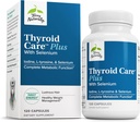 Terry Naturally Thyroid Care Plus - Supplement om de schildklier te helpen - Dieetsupplement voor energie en gezonde haarondersteuning - Supplement met L-tyrosine en Selenium - 120 capsules