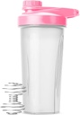Пляшки Pen Shaker - 28 oz, Пляшка з рожевим білком з Whisk Ball, пляшки шакеру для білкових коктейлів