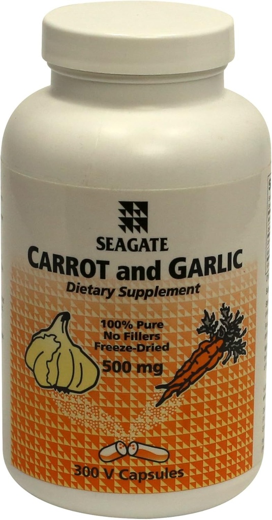 Seagate Products Carrot och Garlic 500mg 300 kapslar