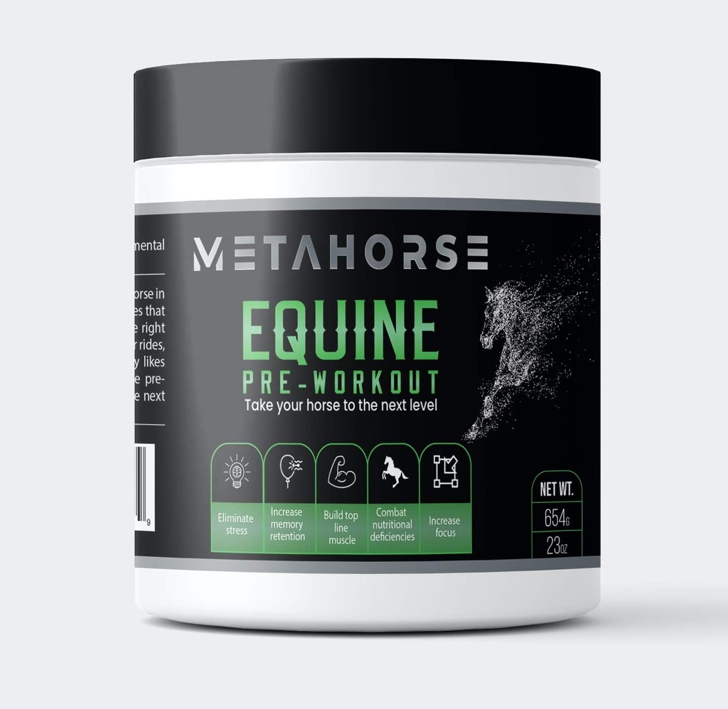 Equine Pre-Workout, Успокояващ, Кон Витамин минерални добавки, Топ Линия, Фокус, Барел Racing