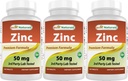 Migliori naturali zinco supplemento come zinco Gluconate 50mg 240 compresse Confezione di 3