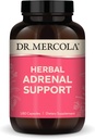 Dr. Mercola Herbal Adrenal Support, 90 Servings (180 Capsules), Dietary supplement, Mood and Stress Management, Non-GMO