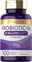 Carlyle Probiotics für Männer und Frauen | 25 Billion CFU | mit Präbiotika | 100 Kapseln | Vegetarisch, Non-GMO, & Gluten kostenlose Ergänzung