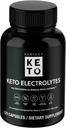 Perfect Keto Electrolytes קפסולות, Gluten Free, Electrolyte תוספת עם Magnesium, Calcium, Potassium ו Sodium, הידרציה, אנרגיה, התאוששות ותמיכה החיסון, Unflavored, 120 משרתים