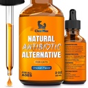 Cat Antibiotic for Cough, Allergies & UTIs – Chicken Taste, 2 Oz | Antibiotics for Cats to Aid with Digestive Moments – Hips & Joints Support