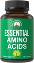 All 9 Essential Amino Acids supplement. كبسولات مع 3X المزيد من لوسين لإنعاش الموصلات، النمو. EA supplement Better Than BCAA/BCAAS Branched Chain Aminos Acid. USA Tested EAs for Men + Women