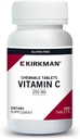 Kirkman Labs Vitamina C 250 mg comprimate masticabile cu Stevia-250 Număr