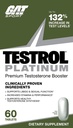 Testrol Platinum, Test Booster para homens por GAT Sport Stamina + Libido + Testosterona Boost, Boron, Vitamina D, Zinco, 60 Comprimidos