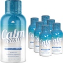 Calm & Easy - Relief natural Stress Shot, KSM-66 Ashwagandha, Suntheanine L Theanine, Calmant Adaptogen Drink, Relaxare, Focus, și Mood 2 oz lichid flacon (6 ambalaj)