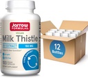 Jarrow Formulas Milk Thistle 150 mg - Antioxidant Supporting Immune Response, Liver Function " Glutathione - up to 100 Servings (Veggie Capsules), Pack of 12