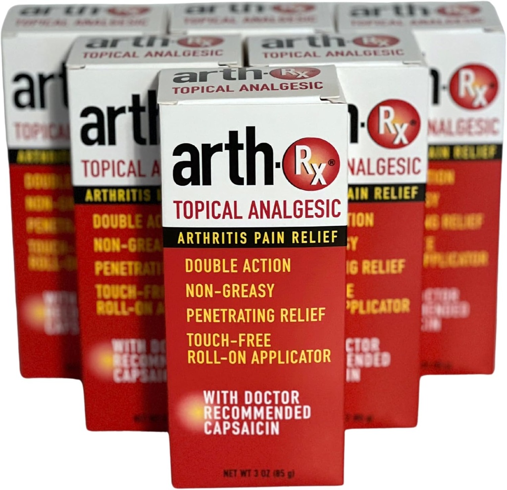 Topical Analgesic Ağrı Yardım Roll-on Deep Peneting Ağrısı üçün Capsaicin, Arthritis və Muscle Aches və Ağrıları Easing Ağrısı üçün Warming Capsaicin, 18 oz
