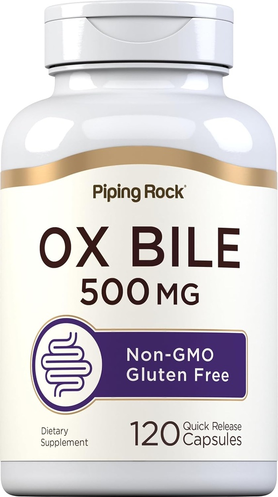 Piping Rock Ox Bile Supplement 500mg 