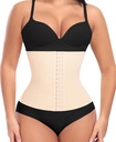 Ganado Taille Trainer für Damen Korsett Shapewear Tummy Control Waist Cincher Underbust Postpartum Girdle Body Shaper (#1 Beige(24.5CM), M)
