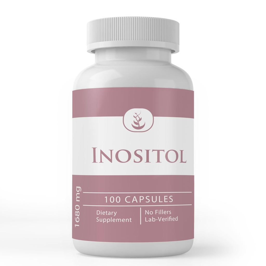 PURE ORIGINAL INGREDIENTS Inositol, (100 Capsules) Always Pure, No Additives Or Fillers