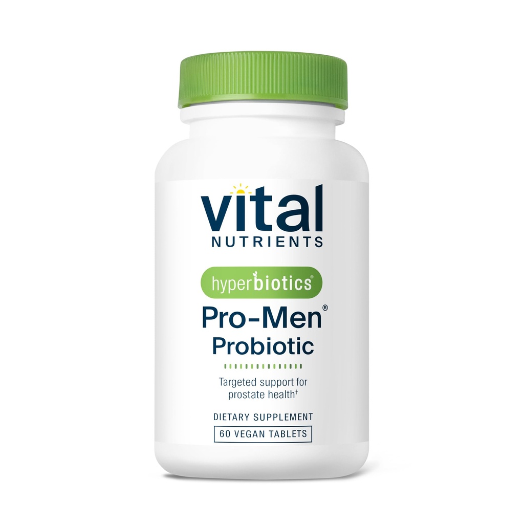 Hyperbiotics Vital Nutrients Pro Men Probiotics | Vegan Advanced Probiotics for Men | Clinically Studied for Prostate Health, Digestive Balance and Gut Health | Gluten, Dairy, Soy Free | 60 Tablets