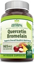 Secrete vegetale Querbetin 800mg cu Bromelain 165mg, Veggie Capsule Supliment 
