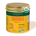 VAHDAM, Organic Turmerijos milteliai w / High Curcumin (2.47oz) USDA Organic, 100% Žaliavos iš Indijos (124; Gluten- free, Non-GMO) 124; Premium Quality & Aroma (124; Single origin Spice (124; Direct from source)