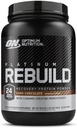 Optimum Nutrition Platinum Rebuild, Premium Platinum Blend білковий порошок з моногідратом креатину, Dark Chocolate, 20 сервірування