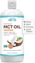 AS-IS Simply Premium MCT Oil C8 & C10 | Unflavored | 100% da Coconuts Non OGM | Perfetto per il Caffè Mattino | Quick Clean Energy | 32 fl oz (63 Serve)