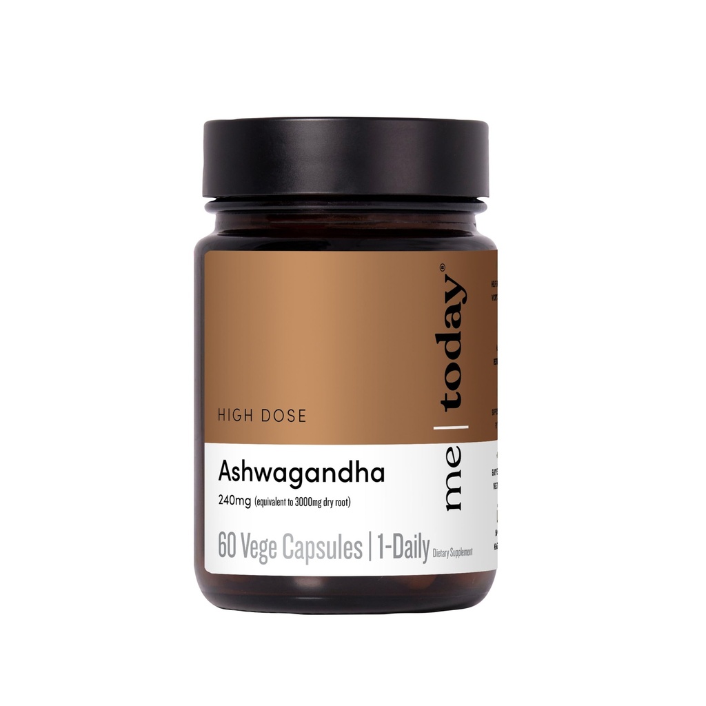 me today Ashwagandha Supplement Capsules 3000 mg -High Strength Adaptogen Supplement for Stress Relief, Mental Clarity & Focus – Vegan, Natural Daily Wellness Formula,60 Servings.