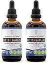 Secrets of the Tribe Bitter Melon USDA Organic ) Alcohol-Free Extract, High-Potency Herbal drops ) Made from 100% Certified Organic Bitter Melon (Momordica Charantia) Dried Fruit (2x4 oz)