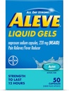 Aleve Liquid Gels, Naproxen Sodium untuk Pain Relief Count