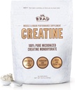 B.rad 100% Pure Micronized Creatine Monohydrate Powder , Natural, No Additives . Boosts Muscle Strength, Recovery ' Performance . Supports Brain Health , 300g, 60 Servings
