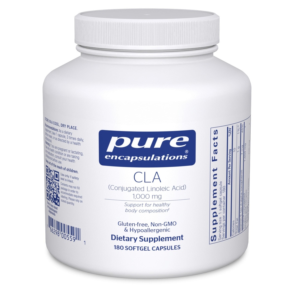 Pure Encapsulations CLA (Conjugated Linoleic Acid) 1,000 mg | Promotes Healthy Body Composition with Exercise* | 180 Softgel Capsules