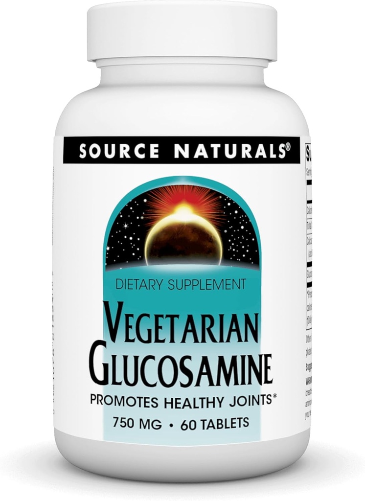 Quelle Naturals Vegetarisches Glucosamin, fördert gesunde Gelenke*, 750 mg - 60 Tabletten