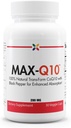 Stop Aging Now MAX- Q10 Coenzyme s Kaneka Q10 a Enhanced BioPerine Black Pepper Extract pro vysokou absorpci, srdeční zdraví, výroba energie 200 mg Kapsle