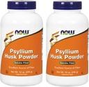 NOW Foods Psyllium Husk Powder, 12 Ounce (пакет 2)