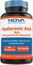 Nova Nutritions Hyaluronsyre 100mg / servering - fremmer ungdommelig hud og sund fælles funktion 120 kapsler
