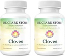 Dr Clark Cloves Healthcare Supplement - Natural Digestive Health, 500 mg, 100 Pure Gelatin Kapseln 2Pack
