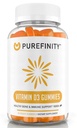 PUREFINITY Vitamin D3 5000 iu Gummies – Your Daily Vitamin D Supplement for Bone Health, Immune Health, and Joint Muscle Support for Adults & Kids – Gluten Free, Non-GMO – 60 Veggie Gummies